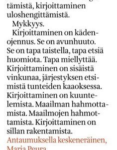 Antaumuksella keskeneräinen