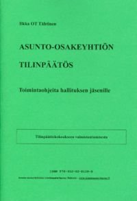 Asunto-osakeyhtiön tilinpäätös