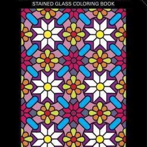 Geometric Genius Stained Glass Coloring Book