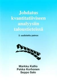 Johdatus kvantitatiiviseen analyysiin taloustieteissä