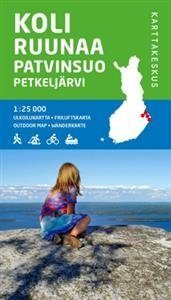 Koli-Ruunaa-Patvinsuo-Petkeljärvi ulkoilukartta