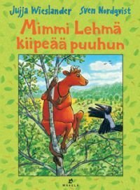 Mimmi Lehmä kiipeää puuhun