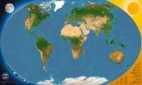 Pimeässä hohtava maailmankartta (100x60 cm)