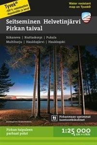 Seitseminen-Helvetinjärvi-Pirkan taival retkeilykartta