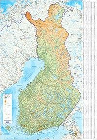 Suomi seinäkartta