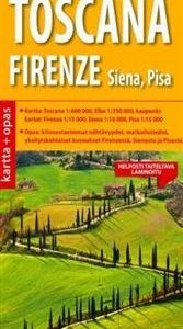 Toscana ja Firenze kartta + opas