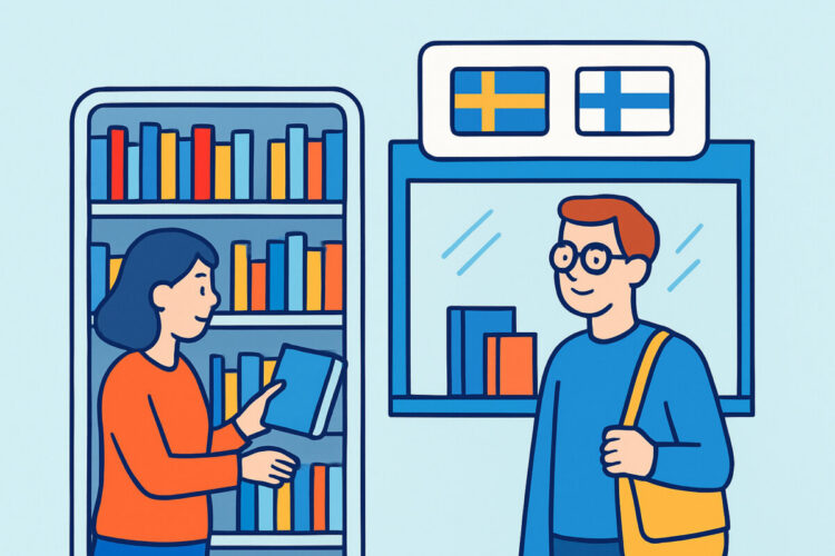 Ruotsinkielinen kirjavalikoima ja kaksikieliset liikkeet